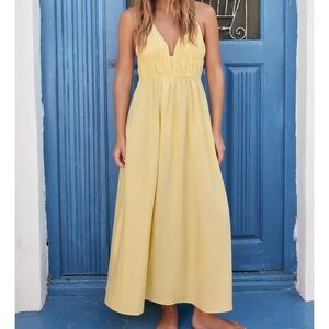 NWT: Zara Sunny Yellow Maxi Dress